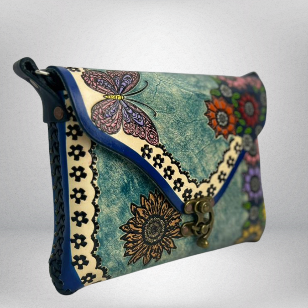 CAMPANA CINCELADA AZUL