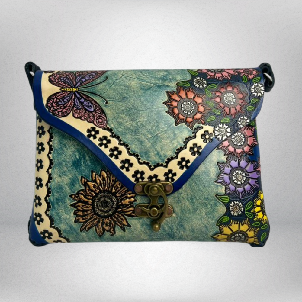 CAMPANA CINCELADA AZUL