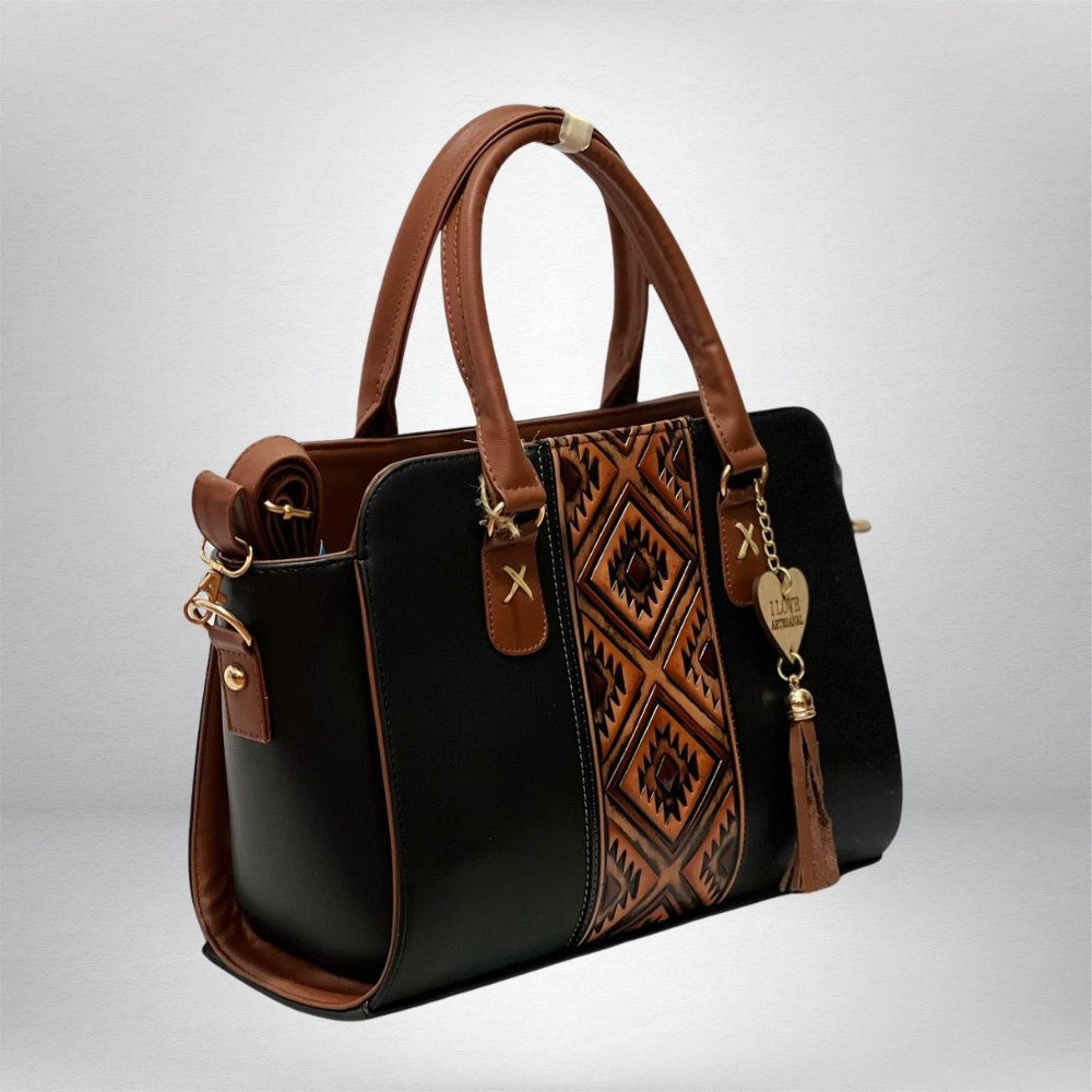 BOLSA VAQUETA ROMBOS