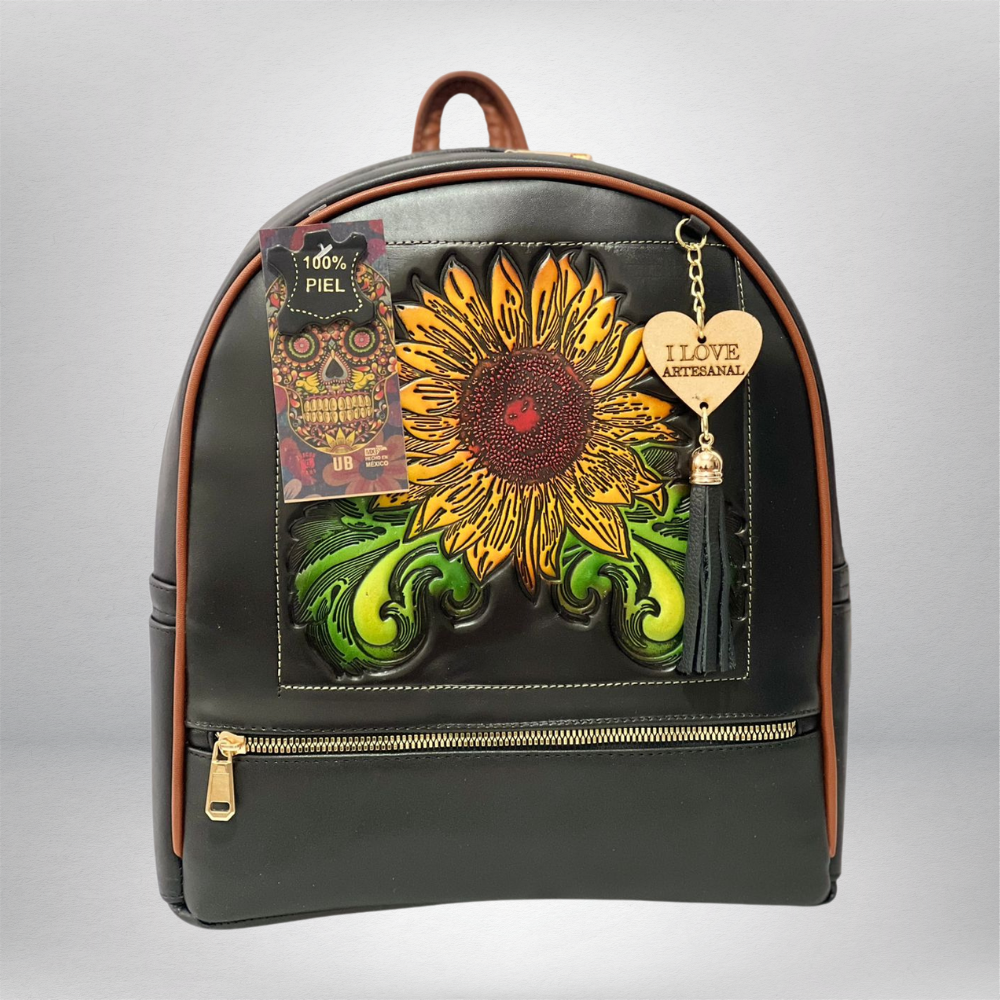 MOCHILA VAQUETA GIRASOL