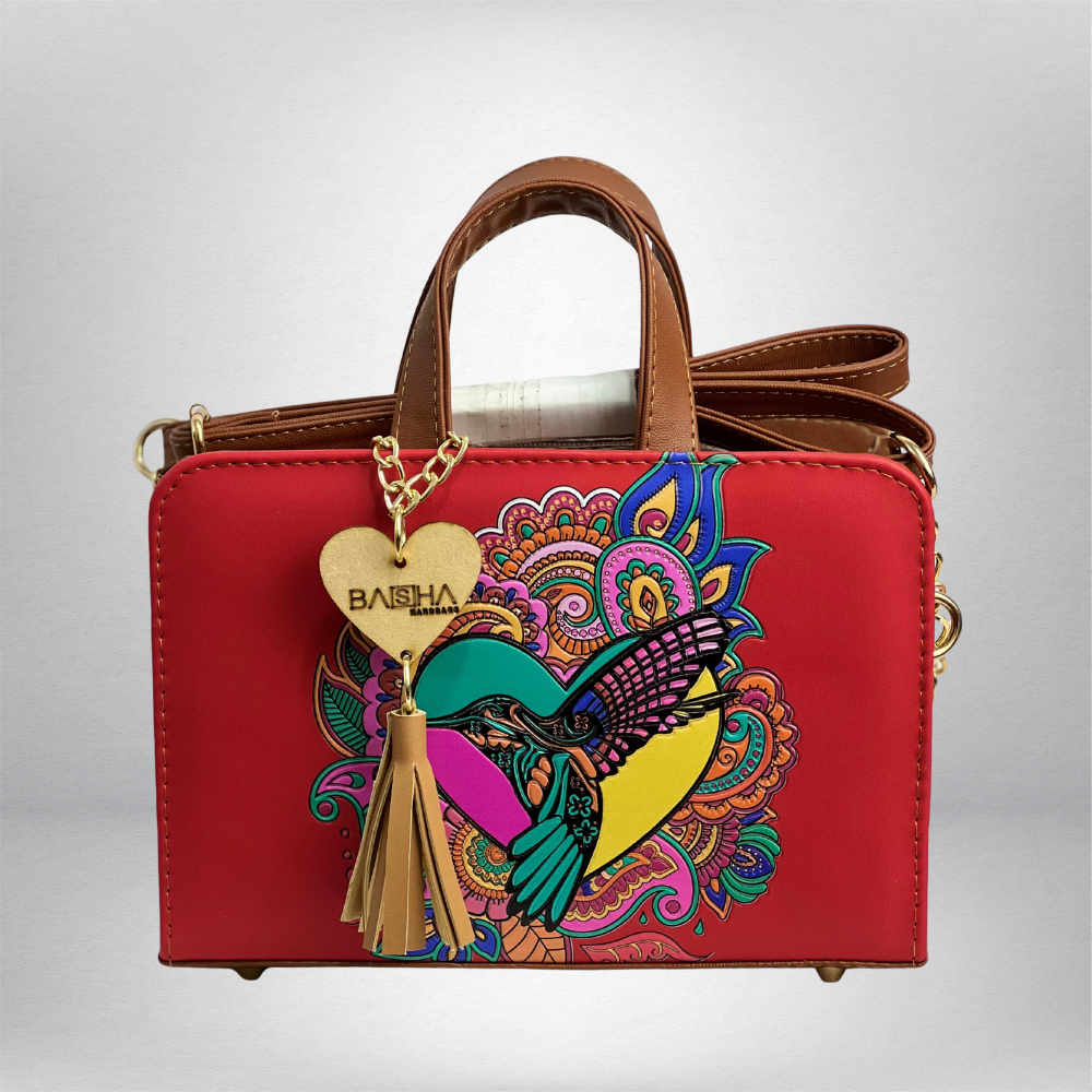 XIMENA VAQUETA ROJO/CAFE