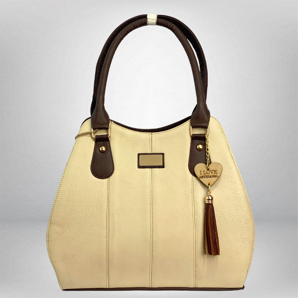 BOLSA VAQUETA BEIGE