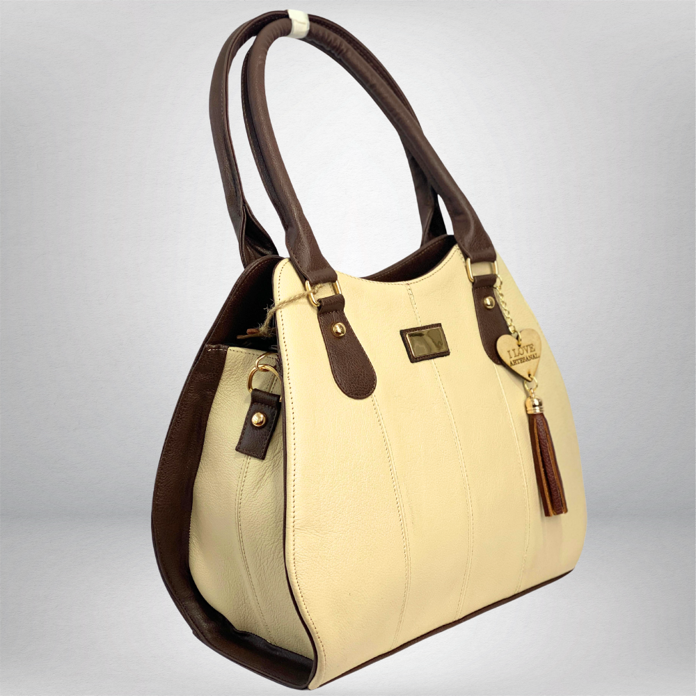 BOLSA VAQUETA BEIGE