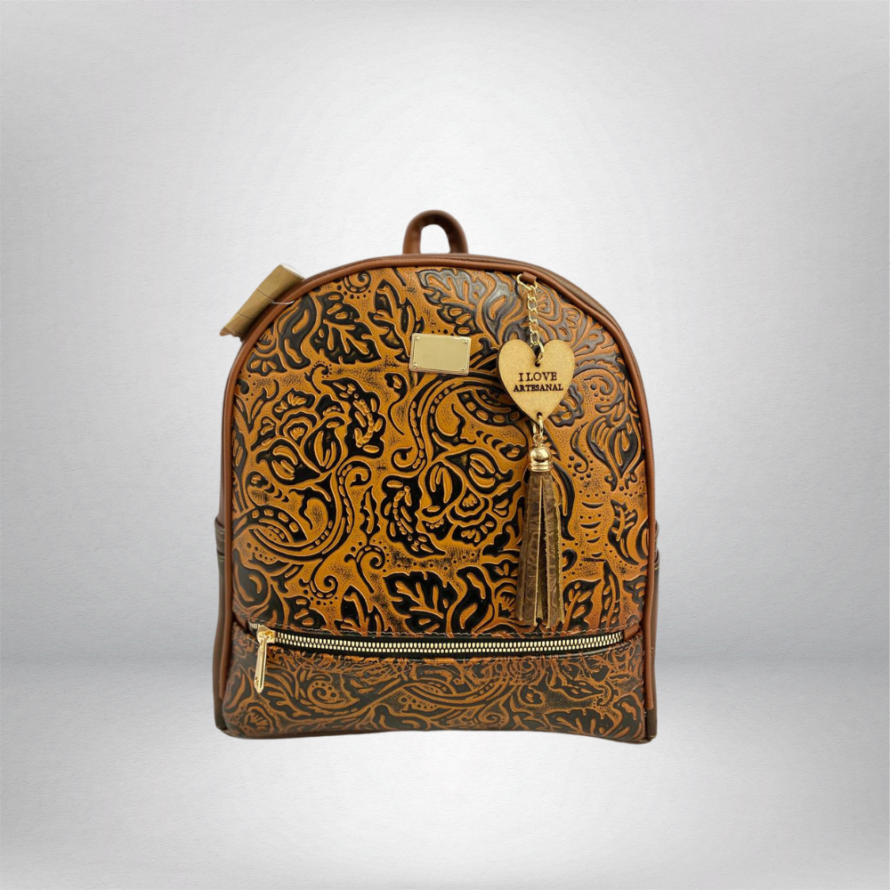 MOCHILA VAQUETA LINEAS